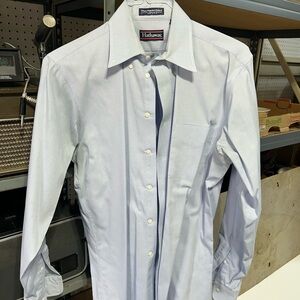 Hathaway Men's Light Blue Dress Shirt - Classic Point Collar